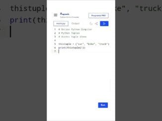 Access tuple item #python #tuples #pythontuples #coding #programming #beginners #ai #viral #shorts