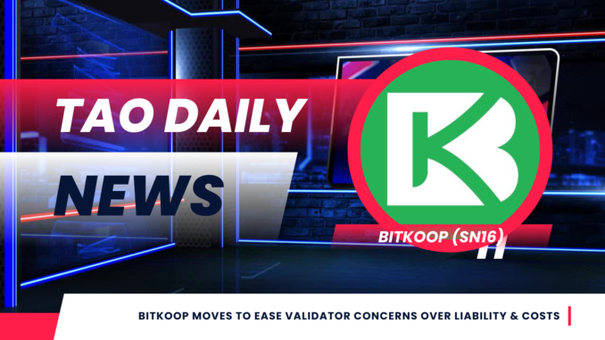 Blue Red Modern Breaking News Video BitKoop Moves to Ease Validator Concerns Over Liability & Costs