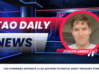 TAO Synergies Appoints JJ as Advisor to Digital Asset Treasury Strategy