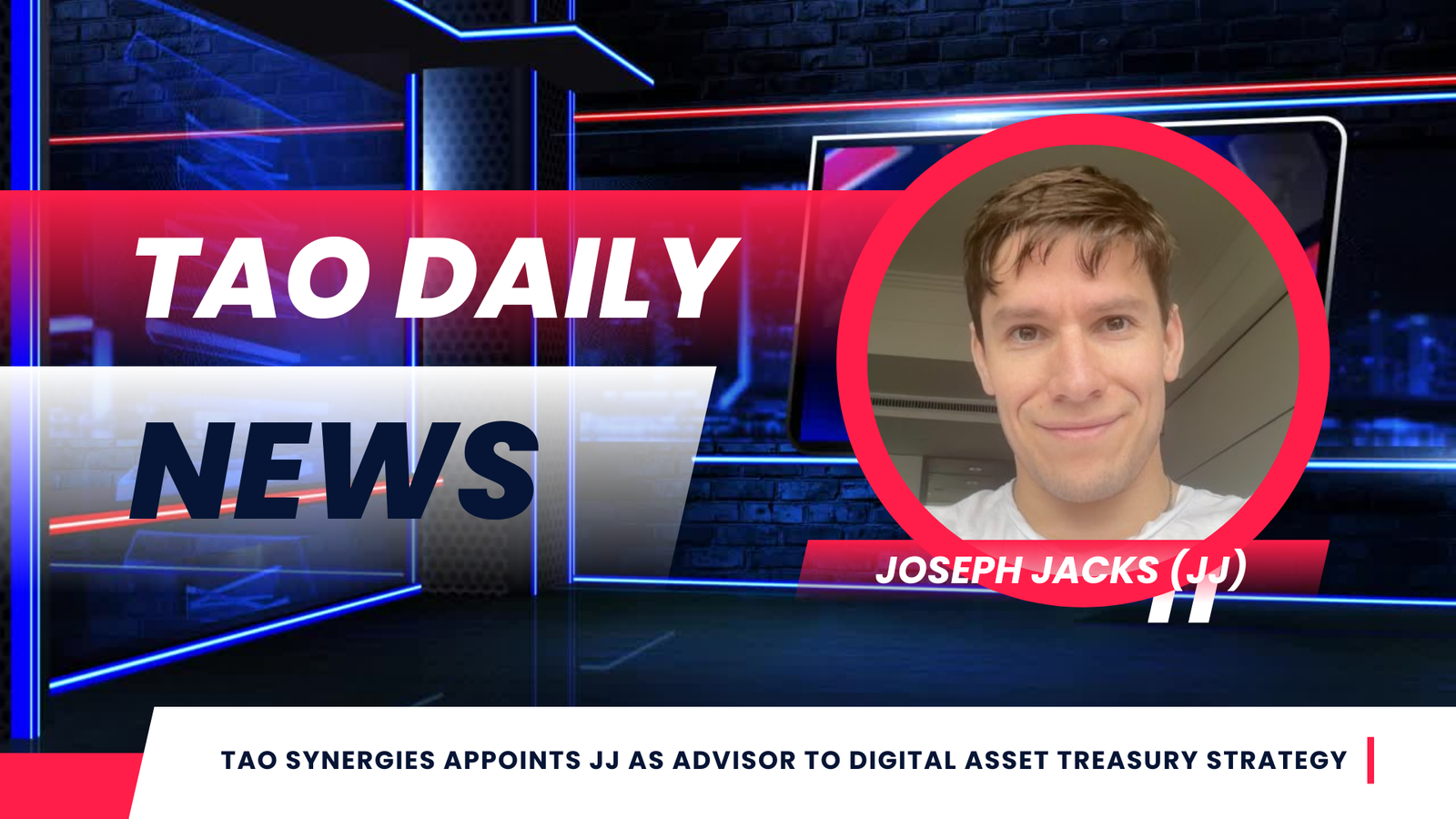 TAO Synergies Appoints JJ as Advisor to Digital Asset Treasury Strategy