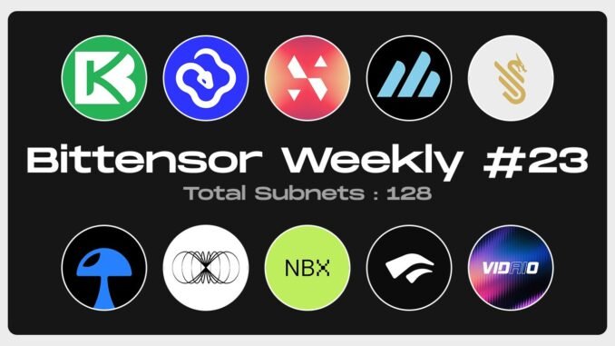 taodaily22 Bittensor Ecosystem Highlights of the Week