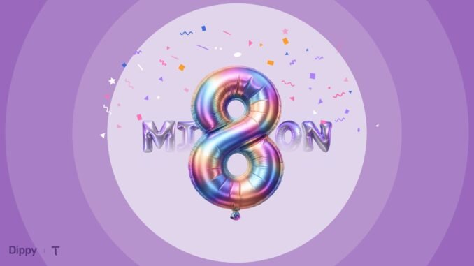 taodaily41 Dippy Gained Over 8 Million Users