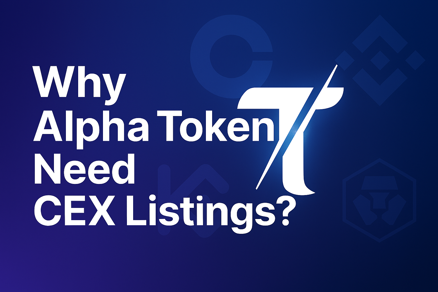 Why Alpha Tokens Need CEX Listings