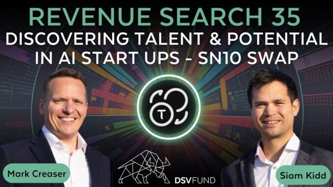 BRS - SN10 Cover Bittensor Revenue Search 35 - Discovering talent & potential in AI start-ups - SN10 Swap