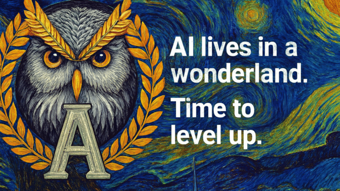 20251006_132957 AI lives in a wonderland. Time to level up.