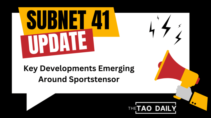 Key Developments Emerging Around Sportstensor