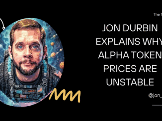 Jon Durbin Explains Why Alpha Token Prices Are Unstable