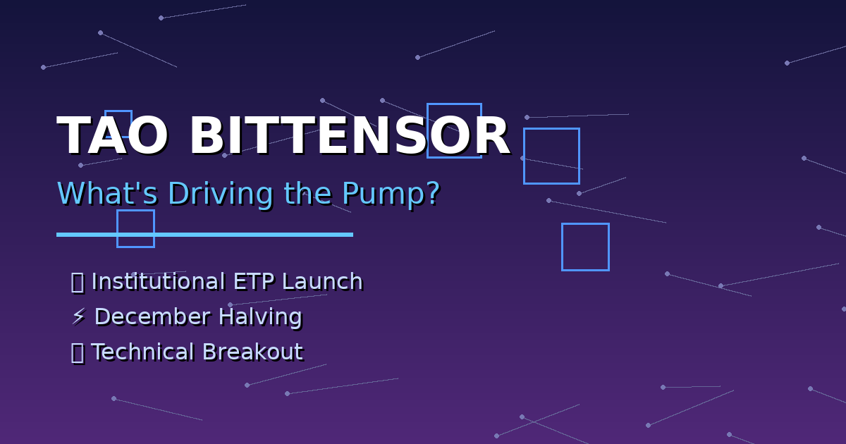 What’s Really Driving the TAO Bittensor Pump Right Now?