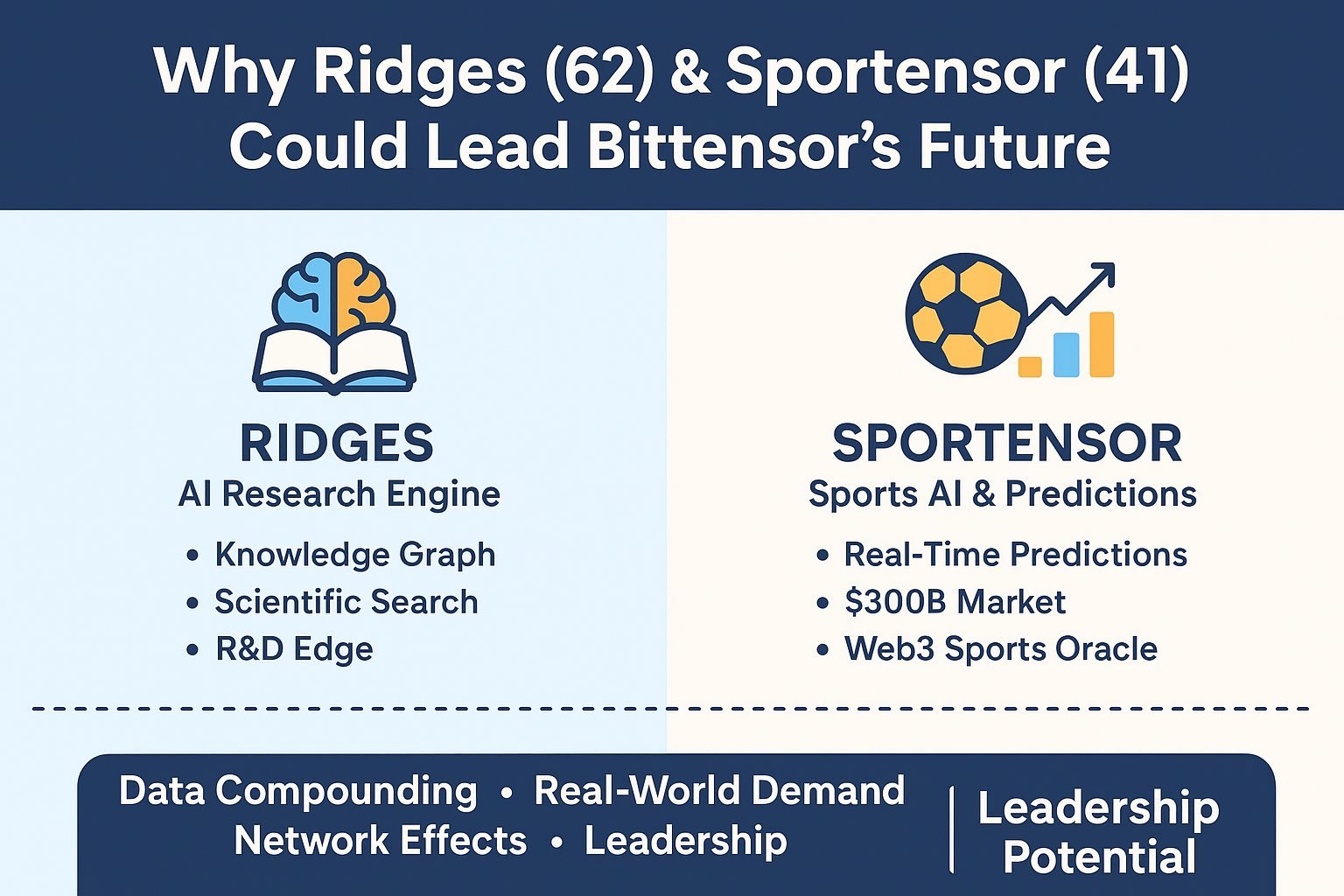 Why Subnet 62 (Ridges) & Subnet 41 (Sportstensor) Could Lead TAO’s Future