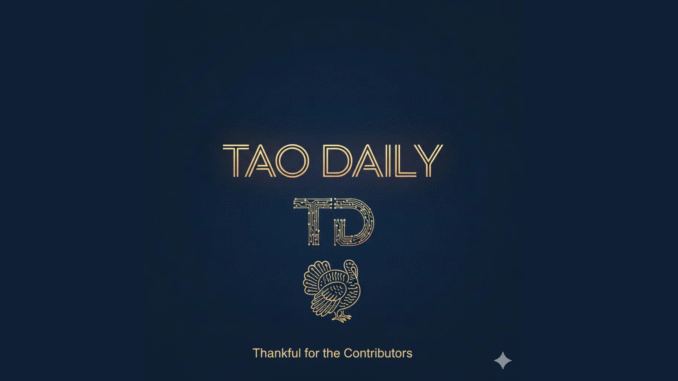 My Taodaily Journey: A Thanksgiving Tribute