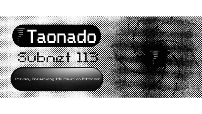 Taonado SN113: the ZK mixer bringing privacy back to the TAO economy