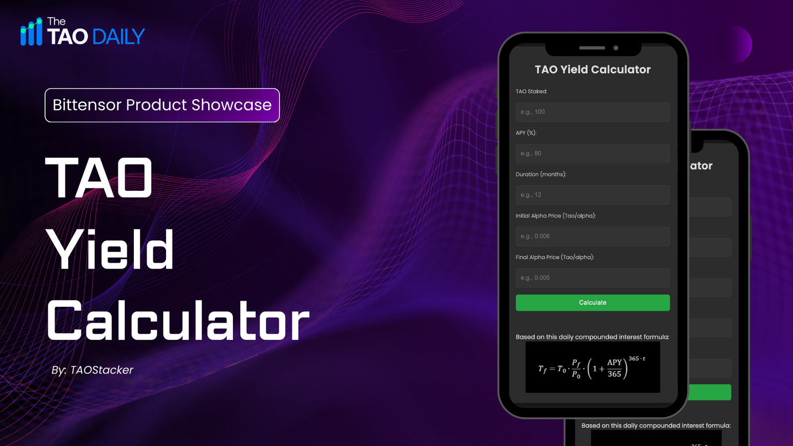 How TAO Yield Calculator Helps Make Smart Staking Decision