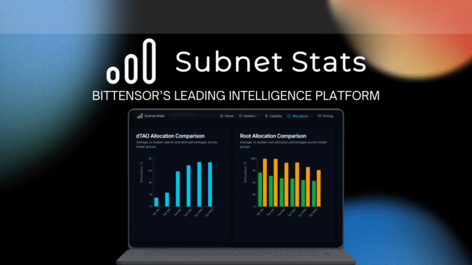 SubnetStats Introducing SubnetStats: A Prominent Intelligence Layer for Subnets