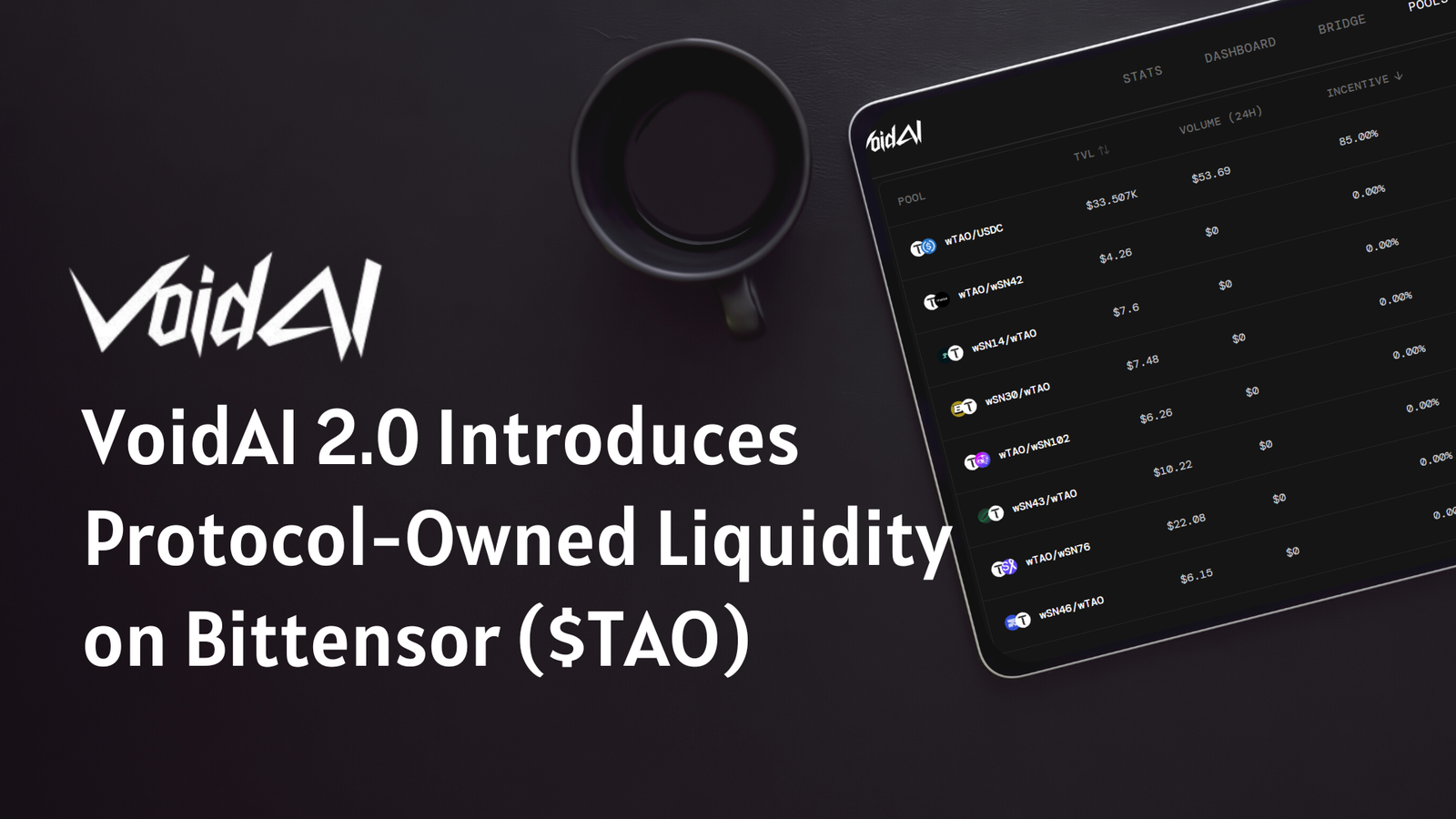 VoidAI 2.0 Introduces Protocol-Owned Liquidity to Build Durable, Fair Markets on Bittensor
