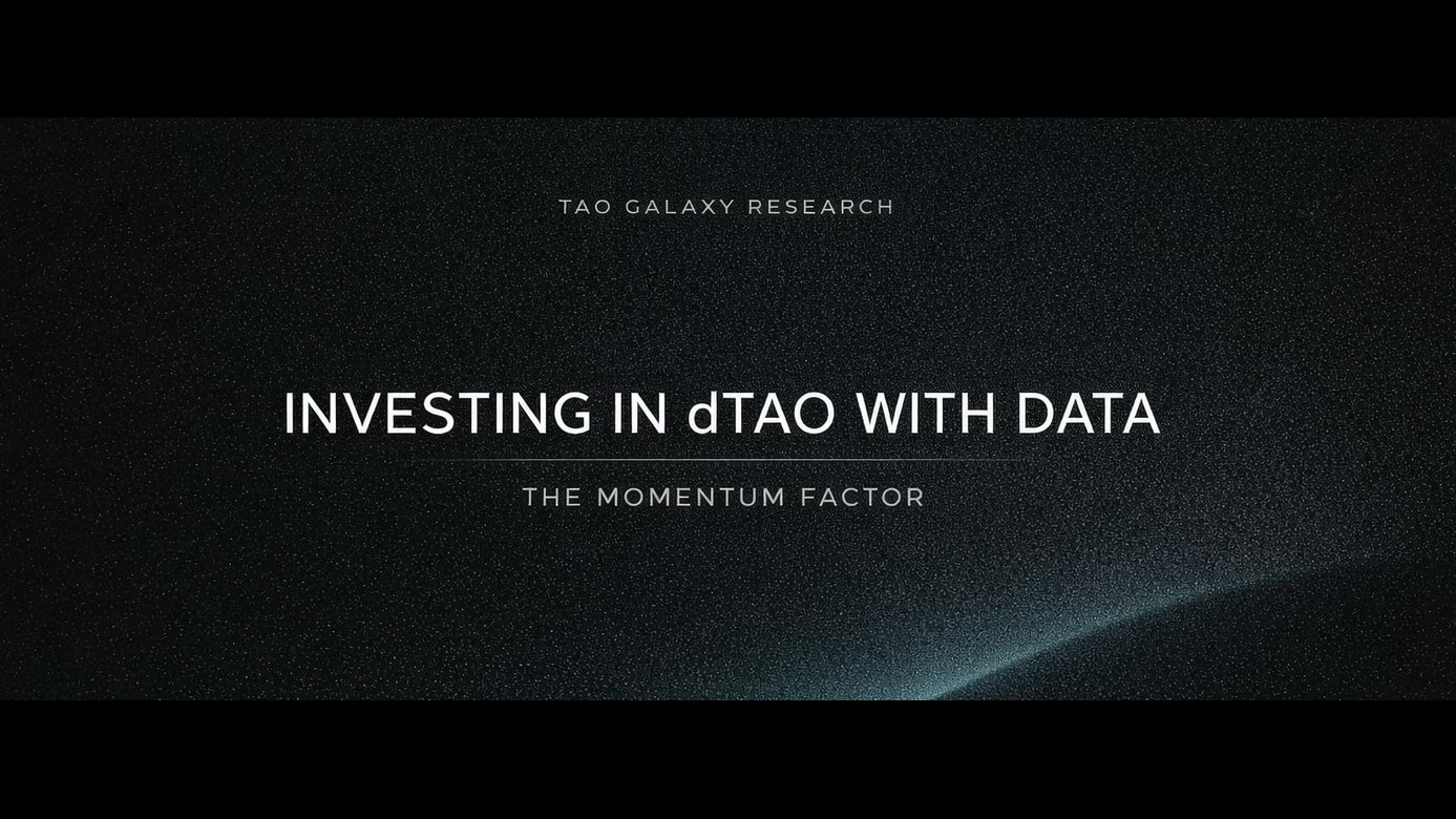 Making Data-Driven dTAO Investment Decisions with TAO Galaxy’s Momentum Index