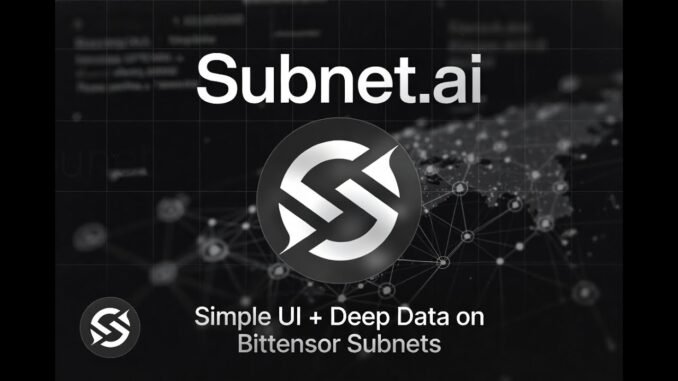 Hash Rate - Subnet.ai Simple UI + Deep Data on Bittensor Subnets