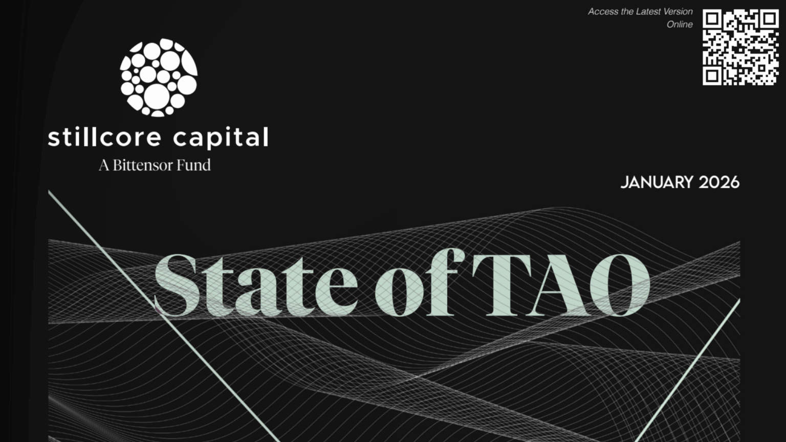Summary of “State of TAO: January 2026” Report by Stillcore Capital