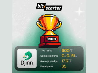 Djinn Subnet (SN103) Sets New Bitstarter Record
