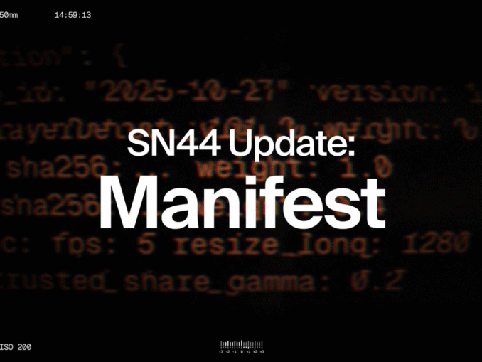 MANIFEST goes live on Score (Bittensor Subnet 44), transforming vision workloads into scalable, configurable systems with automated intent to execution and production-grade scoring.