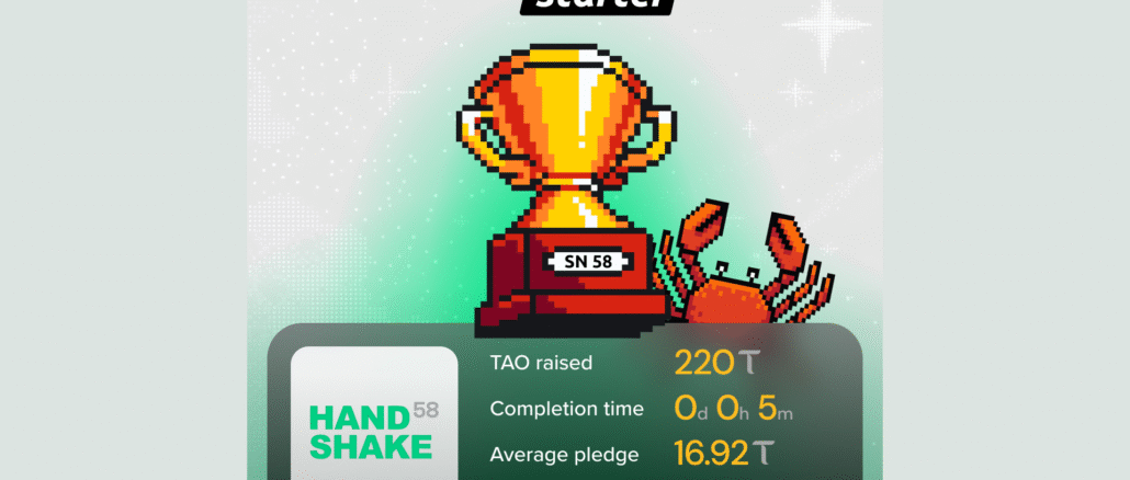 Handshake58 Raised 220 TAO in Five Minutes and It Is Building Payment Rails for AI Agents