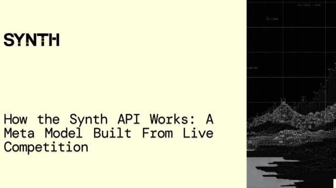 How Synth Aggregates Competing Models Into a Single Market Forecast