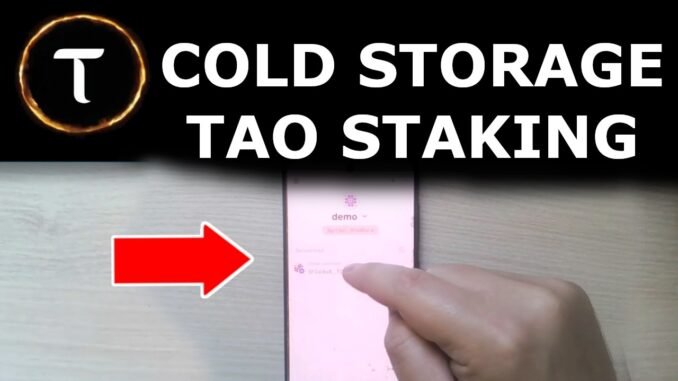 How I stake TAO in cold storage (DIY)