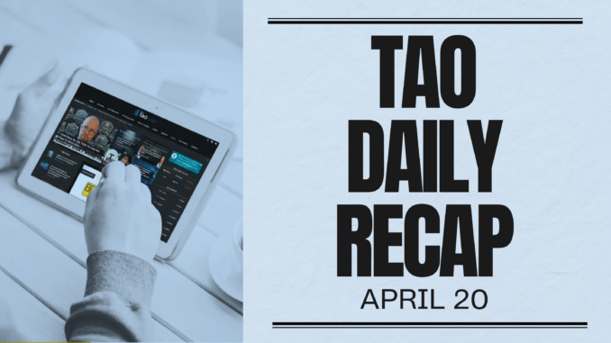 Bittensor Ecosystem Recap: April 20, 2026