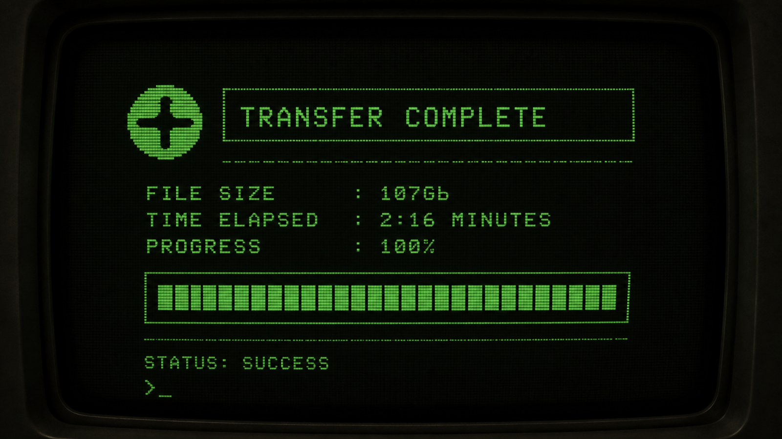 Beam (SN105) Pushes Past 100GB In A Single Uninterrupted Transfer