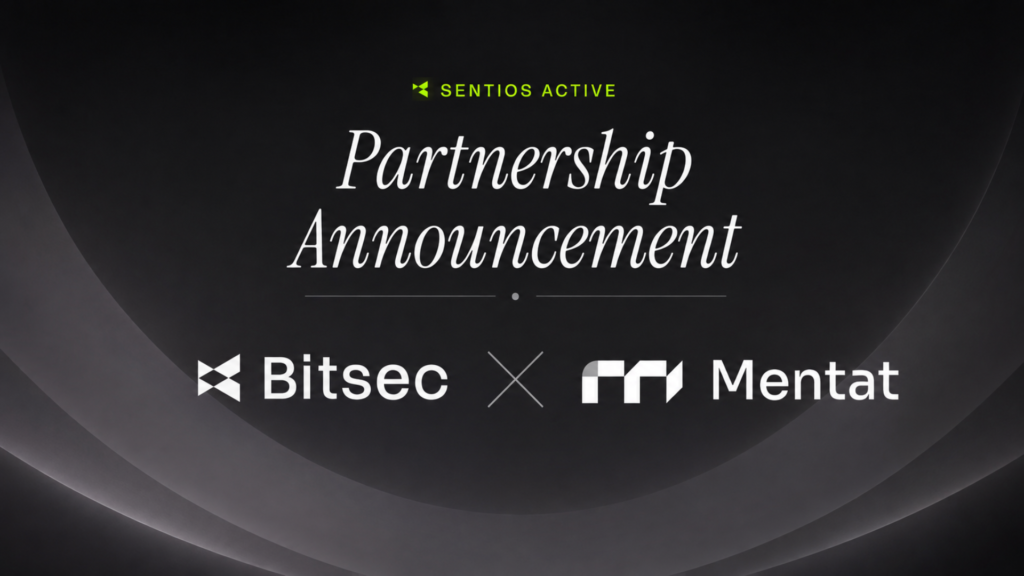 Mentat Lend Adds Bitsec’s Sentios to Its Growing Security Stack