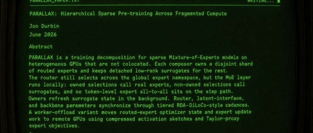 Parallax Made It Possible to Train Giant AI Models on Scattered, Ordinary GPUs
