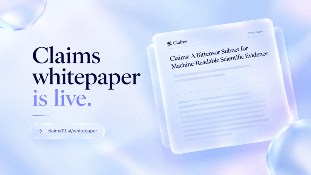 Claims (SN111) Could Change How Machines Read and Retrieve Scientific Research