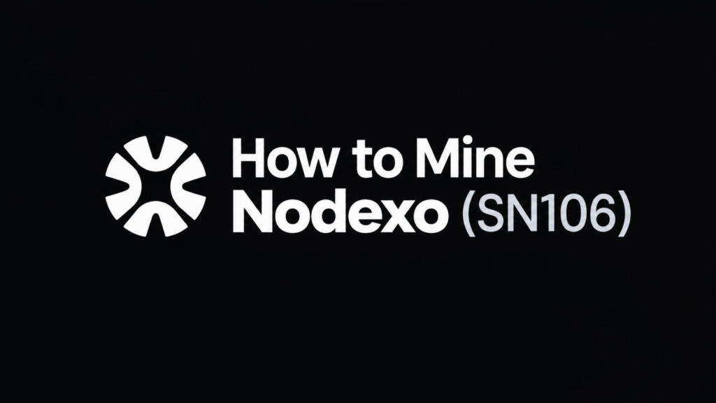 How to Mine Nodexo (SN106): Earn From Renting Out Your GPU