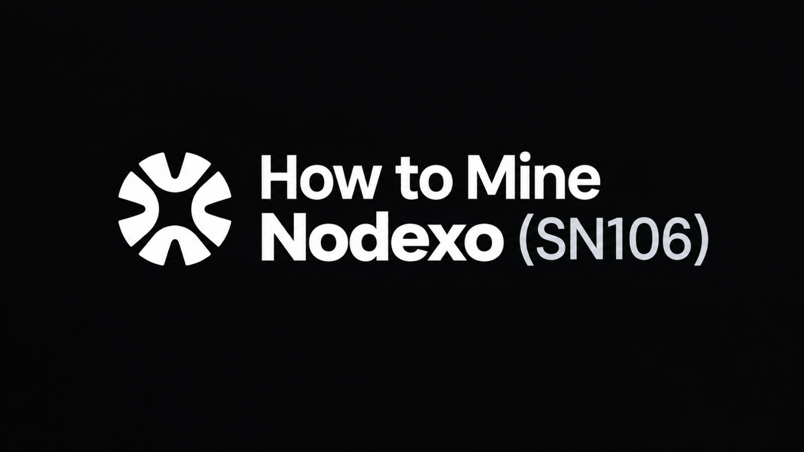How to Mine Nodexo (SN106): Earn From Renting Out Your GPU