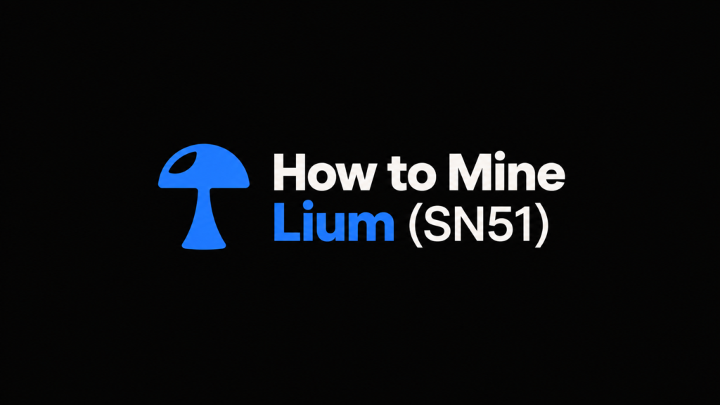 How to Mine Lium (SN51): Get Paid for Renting Out GPUs