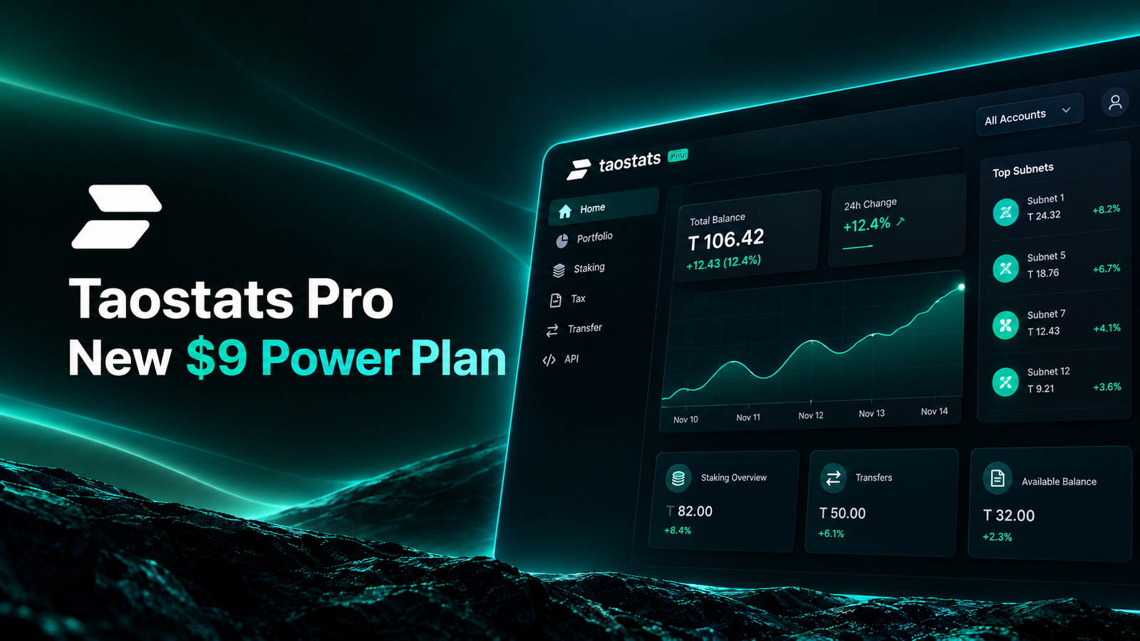 Taostats Introduces a $9 Pro Power Plan With Tax Reports, Batch Transfers and More API Access